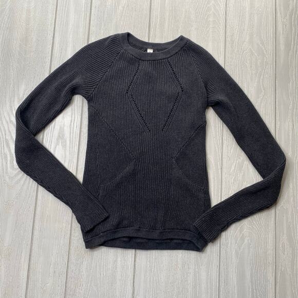 Lululemon Athletica Women's Heather Gray The Sweater The Better Size 4 - Picture 3 of 12